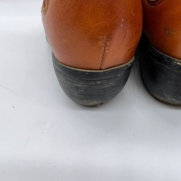 Orange Embroidered Ankle Boots - Picture 12 of 16
